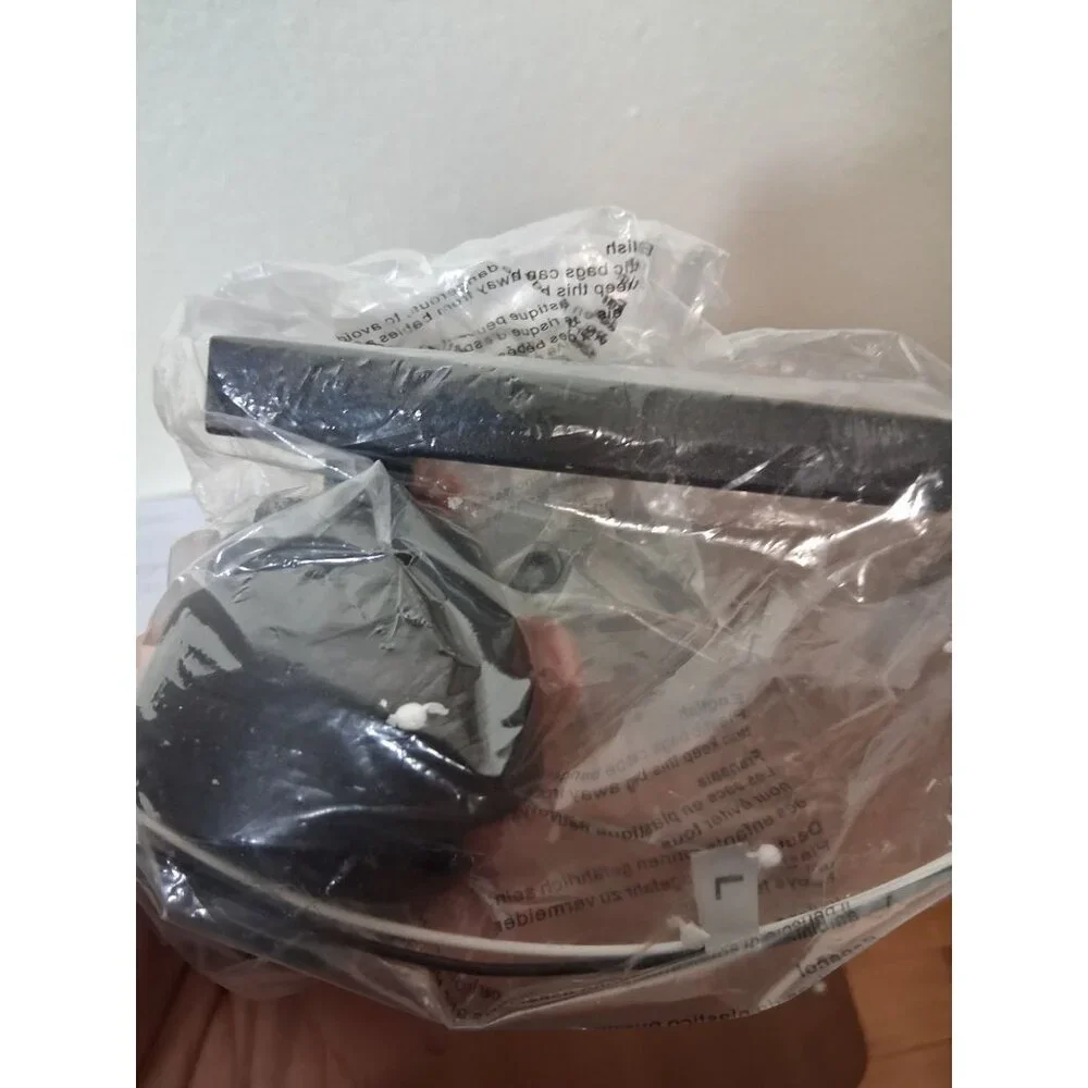 NIB Wall Sconce Lighting Fixture Lamp Home DIY Black with Clear Glass Bowl